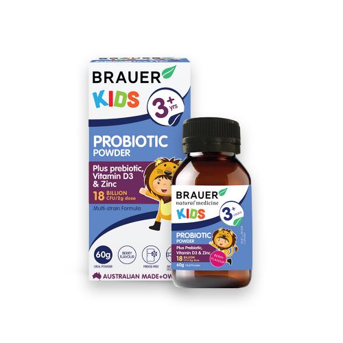 TP BVSK Brauer Kids Probiotic Powder-Dạng bột (60g) cho trẻ từ 3 tuổi trở lên
